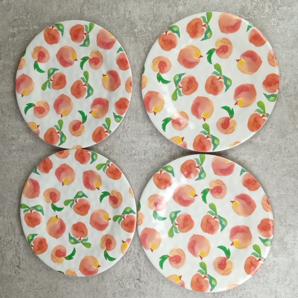 🌼 Outdoor Peach Summer Plate Set